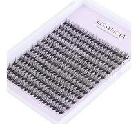 KISSXIAOYA Estensioni di ciglia a grappolo, 240pcs 40D 0.07D Curl Soft Individual Lashes Naturale False Ciglia Cluster DIY Eyelash Extension(9mm, 240 pezzi 40 - 0,07 D curl)
