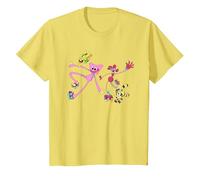Kissy Missy Gatto-Bee & Mommy Gambe Lunghe Pattinaggio Bambini Maglietta, Bambini, Limone, 2 Anni