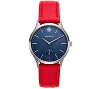 Kistanio Stratolia STR-31-068 - Orologio da donna con cinturino in pelle, analogico, vetro zaffiro, in acciaio inox, colore: blu