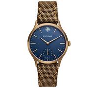 Kistanio Stratolia STR-31-095 - Orologio da donna con cinturino in tessuto, analogico, in vetro zaffiro, colore cachi, colore: blu, Bracciale
