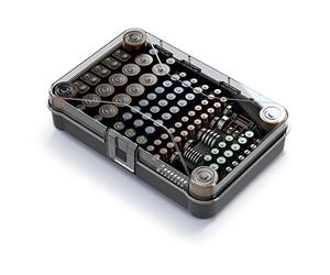 Kistenberg Battery Box KBB03 - Organizzatore per batterie - 115 spazi per le pile