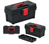 Kistenberg KDR3020N - Cassetta portautensili ergonomica, in misto polimero resistente, 30 cm, colore: Nero e Rosso