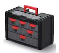 Kistenberg Organizer portautensili chiuso a 6 cassetti Multicase Cargo Organizer 20x40x26 Organizer chiuso per utensili con 7 scomparti.Ha la possibilità di essere appeso.Perfetto per tenere i tuoi at