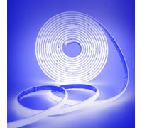 KISUFU 12V Neon Striscia di Luce con Nastro Adesivo, Impermeabile IP68 neon 320 LEDs/m, Ogni 5cm di Taglio, Silicone Striscia luminosa flessibile per interni,cucina, fai da te (Blu, 6M)