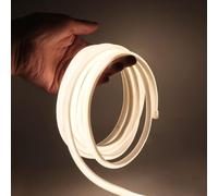 KISUFU 220V Flessibile Striscia LED COB con Dimmerabile15m,Alta luminosità 288 LED/m, IP65 impermeabile,Luminoso Nastri LEDper armadio cucina casa fai da te camera da letto interni Decorazione