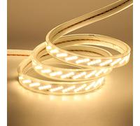 KISUFU 3m Striscia LED COB Flessibile 220V, ad alta Luminoso Striscia, IP65 Impermeabile, Nastri LED ad Alta Luminosità da 320 LED/m,Luce LED per Scaletta Tetto Cavi da Cucina Decorazione