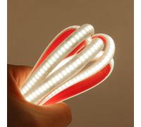 KISUFU Bianco Striscia LED COB, Impermeabile IP68, DC 12V Alta luminosità 320 LED/m, Flessibile Nastri LED per Esterni, Feste, Decorazione per Feste, Insegne Pubblicitarie (3 metri)