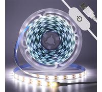 KISUFU Dimmerabile 5V Usb Striscia LED 0.5m,autoadesivo LED Strip Light 60 led/s Touch LED Tape CRI90 + striscia di luce flessibile per la retroilluminazione del monitor TV,specchio,armadio