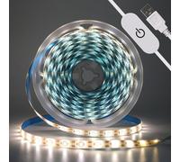 KISUFU Dimmerabile 5V Usb Striscia LED 0.5m,autoadesivo LED Strip Light 60 led/s Touch LED Tape CRI90 + striscia di luce flessibile per la retroilluminazione del monitor TV,specchio,armadio