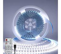 KISUFU Striscia LED 3m, usb, telecomando dimmerabile per interno, camera da letto e tv retroilluminazione