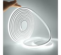KISUFU Striscia LED COB Neon da 230 V, 288 LED/m, impermeabile, IP65, ogni 50 cm, 220 V, con interruttore ON/OFF per cucina, bagno, banco da lavoro, fai da te, decorazione esterna, colore bianco, 3 m