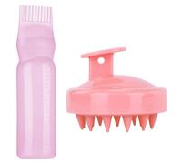 Kisvic 2 Pezzi Applicatore Olio per Capelli, Pettine per Radici, Spazzola Massaggiante per Bottiglie e Capelli, Spazzola per Capelli Trattamento del Cuoio Capelluto Essenziale