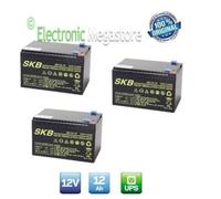 KIT 03 BATTERIA AL PIOMBO RICARICABILE 12V 12Ah
