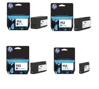 KIT 1 4 5 CARTUCCE ORIGINALI HP 953 BK C M Y L0S58AE F6U12AE F6U13AE F6U14AE
