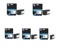 KIT 1 4 5 CARTUCCE ORIGINALI HP 953 BK C M Y L0S58AE F6U12AE F6U13AE F6U14AE