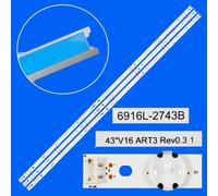 Kit 1/5/10 striscia di retroilluminazione a LED per 43LW641H 43LH604V 43LH615V 43LH630V 43LW641H 43LH7500 43LW540S 43LK5100PLA 6916L-2743B