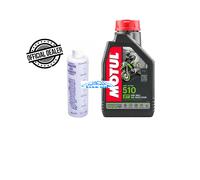 KIT 1 LITRO OLIO MISCELATORE MISCELA E MISURINO MOTUL 510 2 TEMPI MOTO SCOOTER C