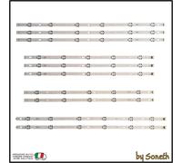 KIT 10 BARRE LED PER TV 60UJ63-UHD-A 60UJ63-UHD-B 60UJ63-UHD-C 60UJ63-UHD-D