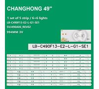 KIT 10 BARRE STRIP LED TV CHANGHONG 49C1000 49D1000 LB-C490F13-E2-L-G1