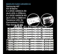 KIT 10 BARRE STRIP LED TV SAMSUNG 2012SVS40-3228-LEFT/RIGHT 40-3535LED-60EA-L/R