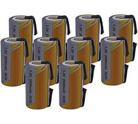 KIT 10 Batterie SC NI-CD 1,2V 2000mAh con Lamelle