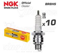 KIT 10 CANDELE DI ACCENSIONE ORIGINALE NGK BR8HS