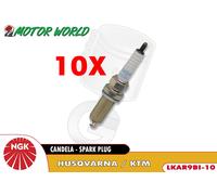 KIT 10 CANDELE LASER IRIDIUM NGK LKAR9BI-10 PER HUSQVARNA VITPILEN 701 ABS 2018