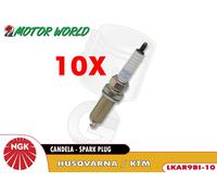 KIT 10 CANDELE LASER IRIDIUM NGK LKAR9BI-10 PER KTM SUPER ADVENTURE 1290 T ABS