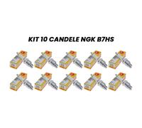 KIT 10 CANDELE NGK B7HS PASSO CORTO NOTTOLINO SVITABILE SCOOTER 50 2T