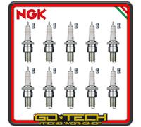 KIT 10 CANDELE NGK B9ES a PASSO LUNGO con NOTTOLINO SVITABILE 2611 ORIGINALI