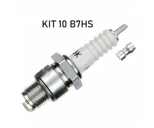 KIT 10 CANDELE PASSO CORTO ORIGINALE NGK B7HS BSA ARIEL 3 50 1967 - 1971
