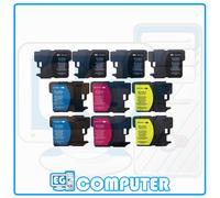 KIT 10 CARTUCCE COMPATIBILE CON BROTHER LC-980 LC1100 DCP-197 DCP-365CN DCP-385C