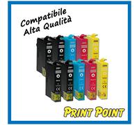Kit 10 Cartucce Compatibili per Epson XP245 XP247 XP235 XP342 XP442 XP345 XP335