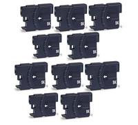 kit 10 cartucce nere compatibili per stampante brother serie DCP 145C, 65C, 195C, 197C, 365CN, 375CW, 385C, 395CN, 585CW, MFC-250C, MFC-255CW, MFC-290C, MFC-295CN, MFC-490CW,