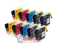 KIT 10 CARTUCCE PER BROTHER DCP-J125 J140W J315W J515W MFC-J220 J265W J410 J415W