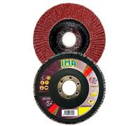 Kit 10 dischi lamellari disco corindone abrasivo levigatura smerigliatrice IMA