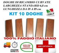KIT 10 DOGHE DI RICAMBIO PER RETI LETTO IN LEGNO -TUTTE LE MISURE-LARGHEZZA 68mm