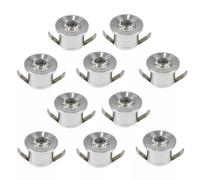 Kit 10 faretti luce calda faretto led a incasso 1 w trasformatore silver p31 [EEK: A]