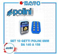 Kit 10 Getti Massimo Polini 6 Mm Tipo Grosso da 140 a 158 Carburatori PHF