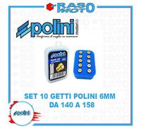 Kit 10 Getti Massimo Polini 6 Mm Tipo Grosso da 140 a 158 Carburatori PHSB