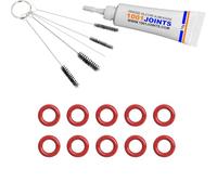 KIT 10 GUARNIZIONI MANUTENZIONE TUBO TUBO PRESSIONE 4MM MACCHINA DA CAFFÈ COMPATIBILE CON PHILIPS SAECO SPIDEM GAGGIA BOSCH SIEMENS AEG DELONGHI JURA MELITTA MIELE SOLIS KONIG ROTEL NEFF ecc