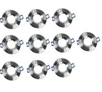 Kit 10 incassi per faretti GU10 per soffitto orientabilie 72 mm vari colori [EEK: A+++]