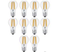 Kit 10 lampadine filamento Led goccia Ledvance Osram Value Classic A 11W E27 4000K VCA100840C1