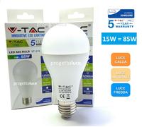 KIT 10 LAMPADINE LED V-TAC PRO VT-215 LAMPADINA E27 15W BULB A66 CHIP SAMSUNG