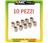 KIT 10 MORSETTI SERRAFILO CAVO GAS CON GRANO FILETTATO - ACCELERATORE VESPA