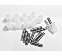 KIT 10 PEZZI ADATTATORE PORTALAMPADA PER BOTTIGLIA COMPLETI CON ASSE FILATTATO 40MM