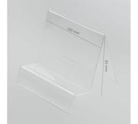 KIT 10 pezzi espositore verticale tablet in plexiglass trasparente per vetrine