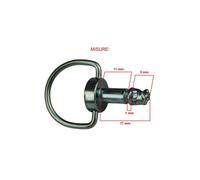 Kit 10 pezzi perno sgancio rapido con anello e rondelle