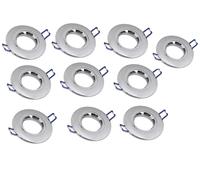 Kit 10 portafaretti quadrato ad incasso supporto per faretti a soffitto 75 mm