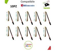 KIT 10 PZ BATTERIA ANTIFURTO AVS CONNETTORE NERO AA LI-ION 3,6 V SAFT LS14500